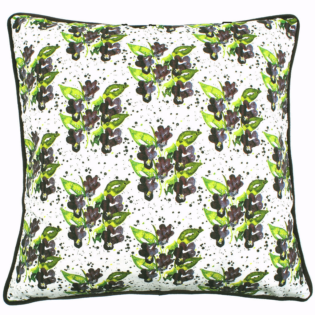 Viola Violet 48x48cm Linen/Cotton Cushion Cover