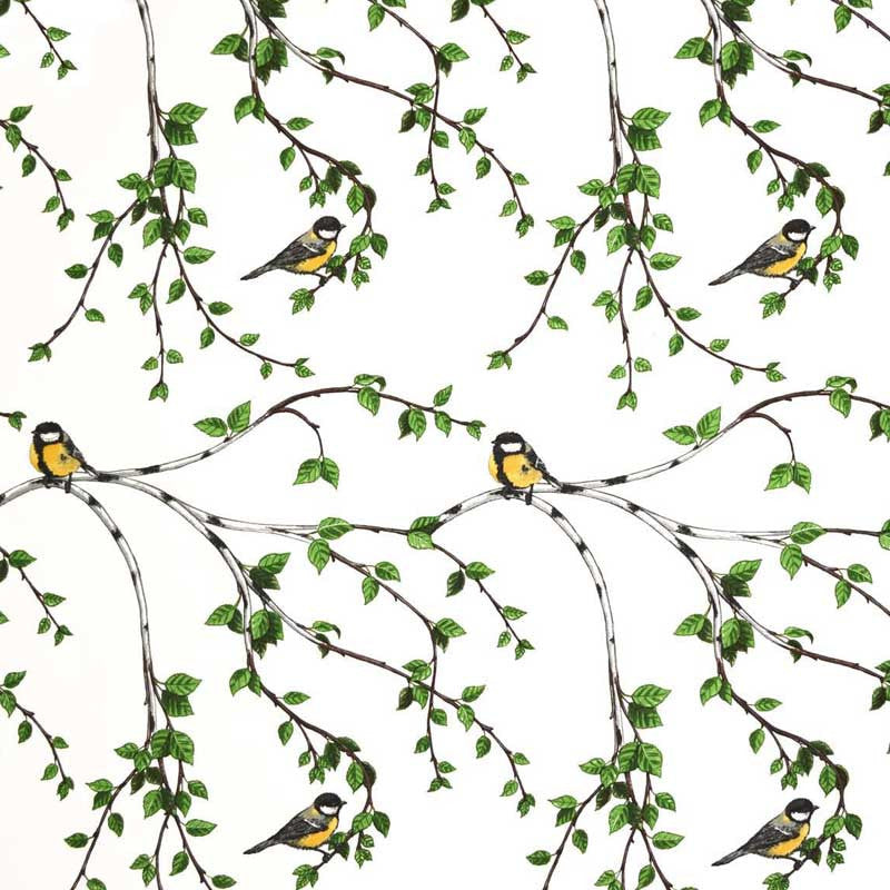 Glantan Green, White & Yellow Remnant 150cm wide x 57cm length