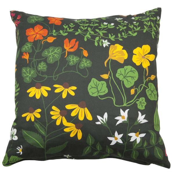 Leksand Green 45x45cm Cotton Cushion Cover