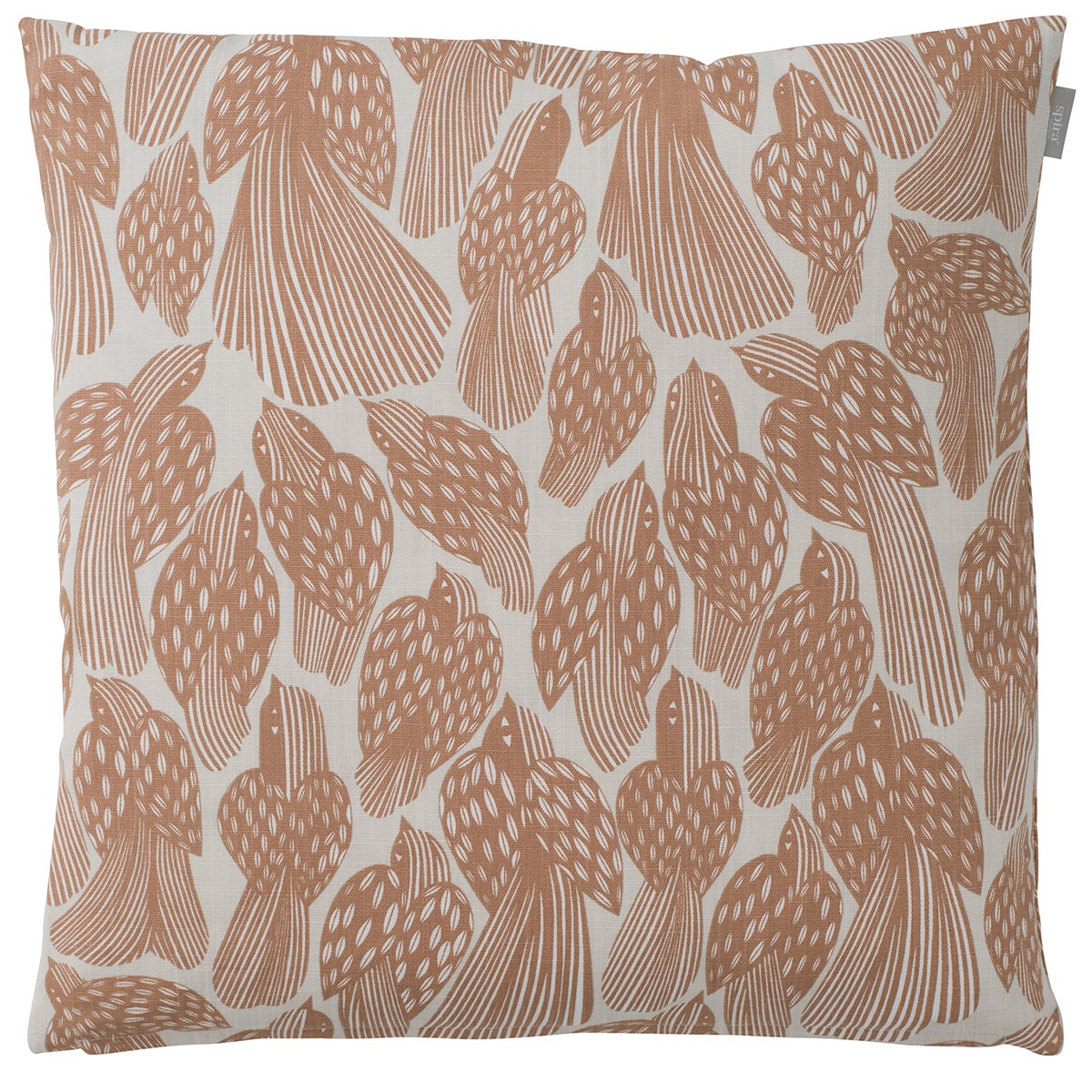 Birds Rust 47x47cm Cotton Cushion Cover