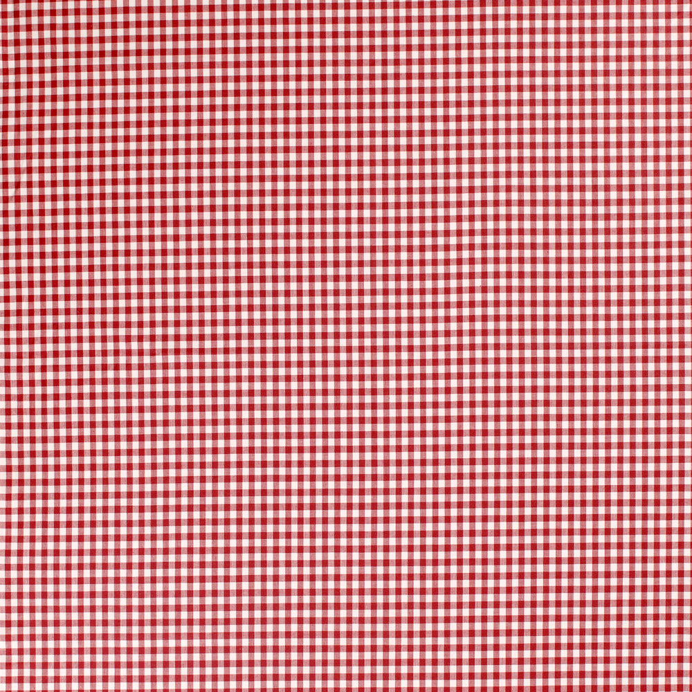 red gingham fabric