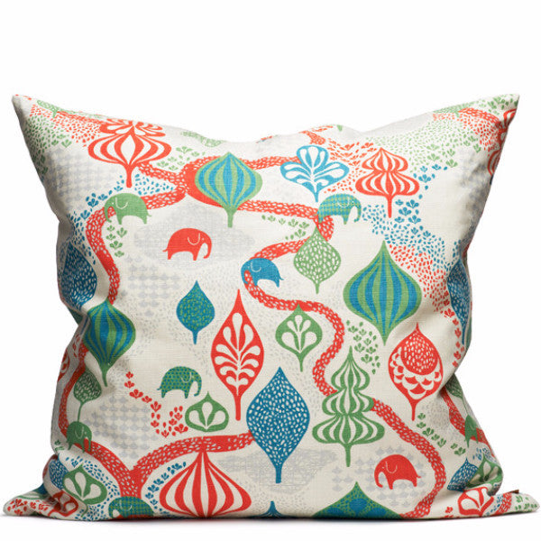 Saga Forest Red/White 50x50cm Cotton Cushion Cover