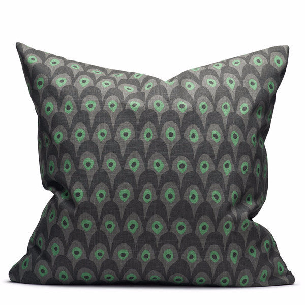 Circus Birds Green 50x50cm Cotton Cushion