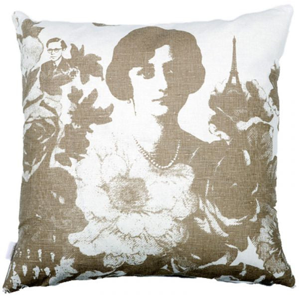 Mademoiselle Natural 48x48cm Linen/Cotton Cushion Cover