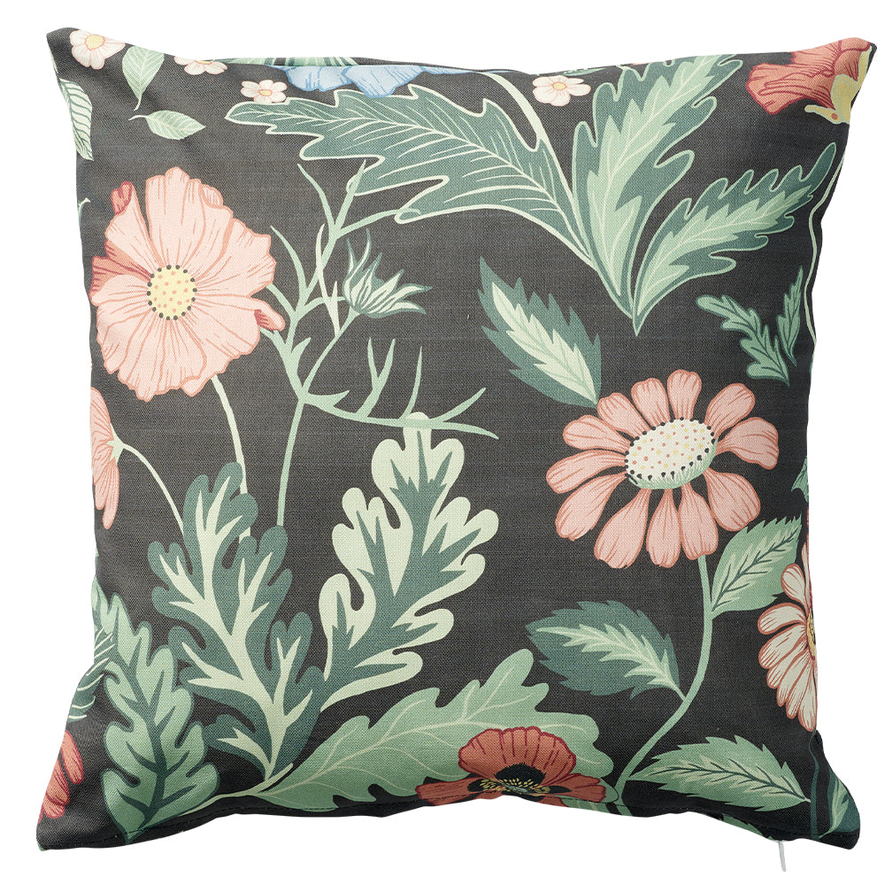 Bloom Asphalt 45x45cm Cotton Cushion Cover