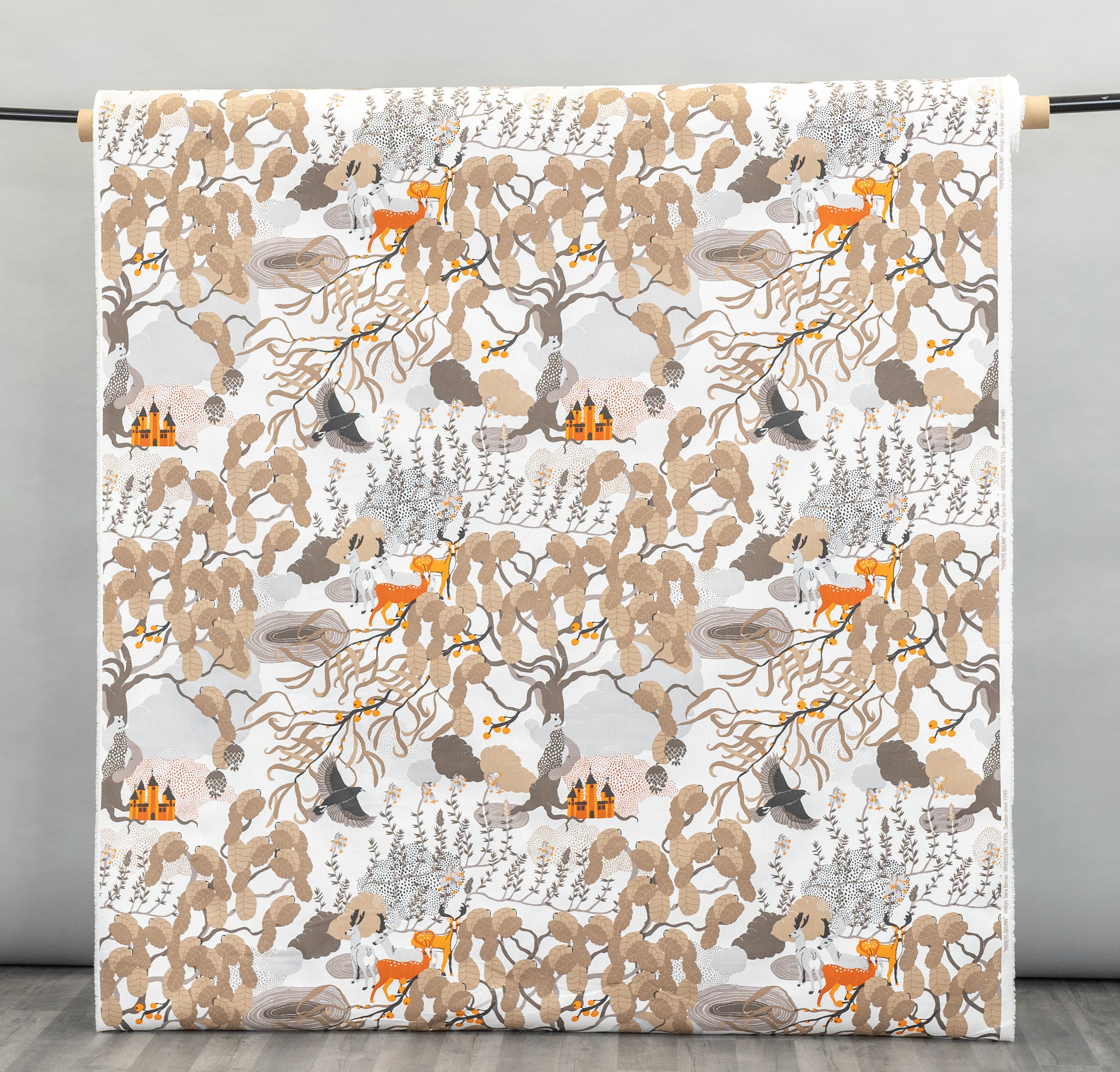 Mimers Brunn Mimers Well Brown Orange The Swedish Fabric Company Mimers Brunn Mimers Well Brown Orange The Swedish Fabric Company