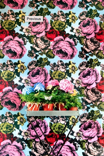 Baronessa Blue Linen Remnant 250cm x 148cm