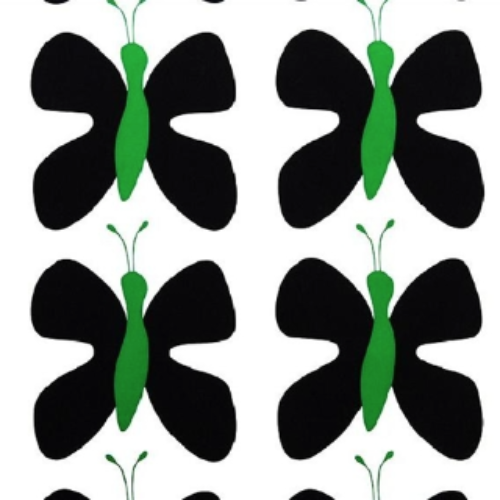 Fjaril (Butterfly) Black/Green