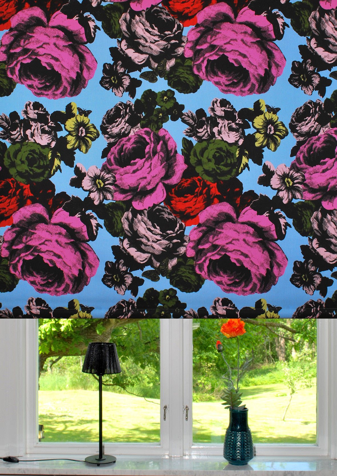 Baronessa Blue Linen Remnant 250cm x 148cm