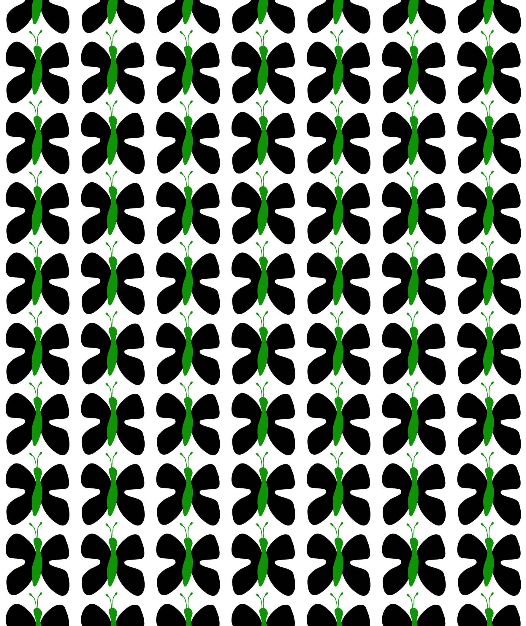 Fjaril (Butterfly) Mini Black/Green