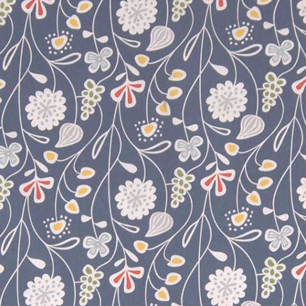 Suédine motif fleurs Executive Grey 10x21.5cm (1)