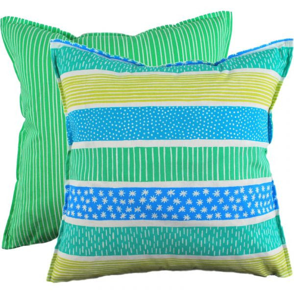 Mizu Blue 48x48cm Cotton Cushion Cover